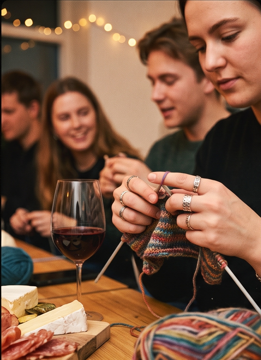 Strik & Drik – strikning og vinsmagning - BAReVIN, Aarhus